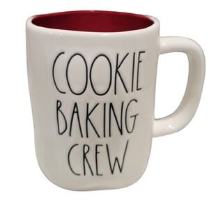 Rae Dunn "Cookie Baking Crew" Collectors Mug~Christmas Hoilday Coffee Cocoa Tea